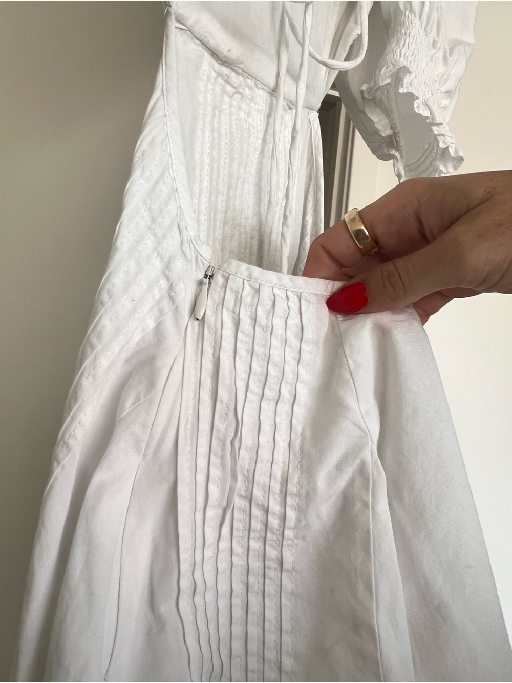 SOLD For Love & Lemons Arya Mini Dress White Size XS - Picture 5 of 12